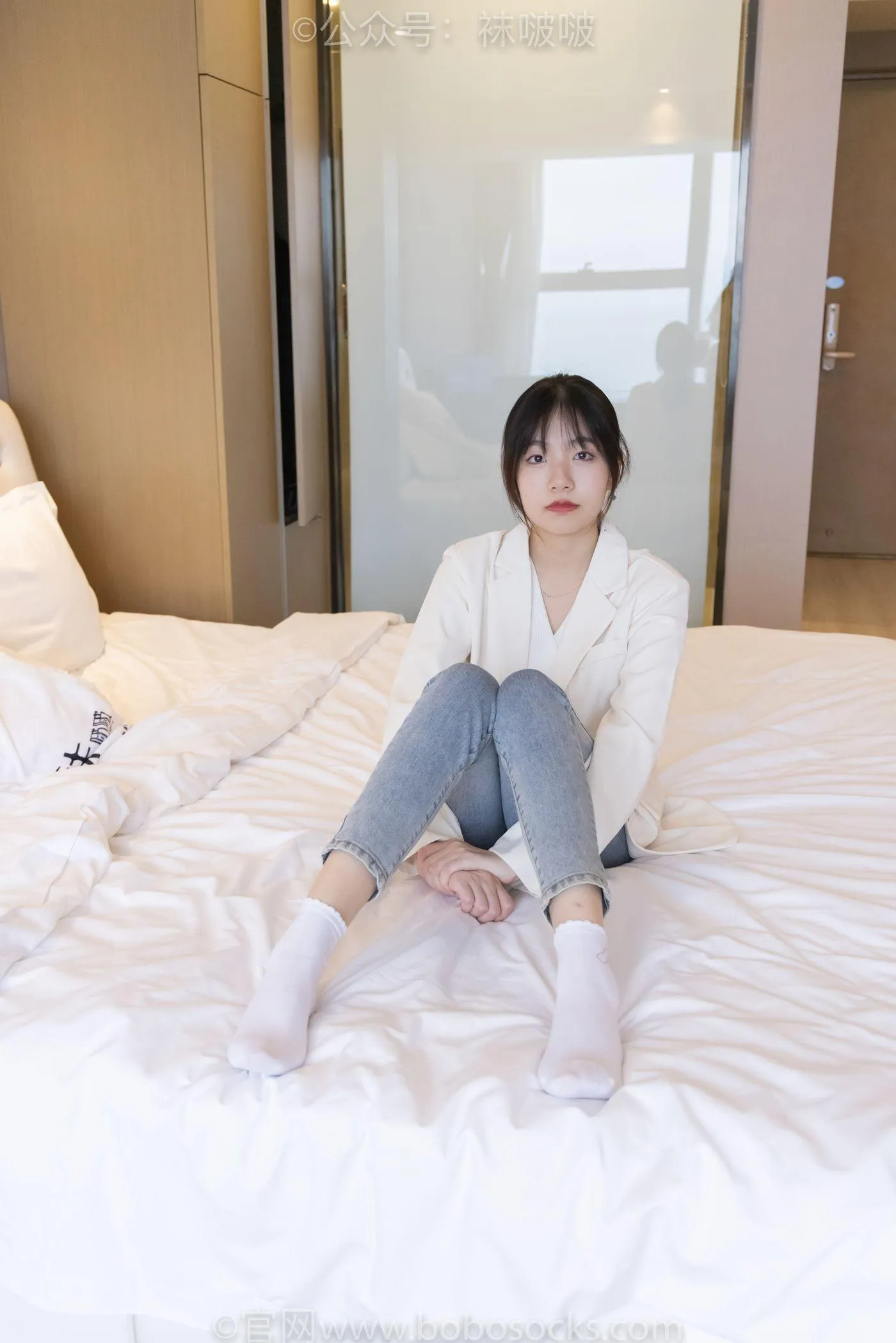 [BoBoSocks袜啵啵]NO.050 小甜豆-高跟长靴、白棉袜 [175P]插图5